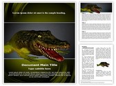 Chimera Genetics Frog Crocodile Editable PowerPoint Template