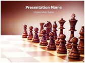 Wooden Chess Editable PowerPoint Template