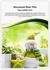 Christmas Snowman Editable Template