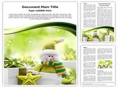 Christmas Snowman Editable PowerPoint Template