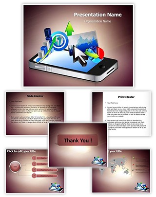 Business Phone Editable PowerPoint Template