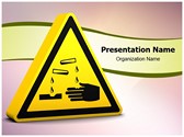 Corrosive Sign Editable PowerPoint Template