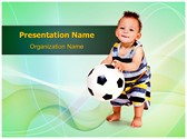 Soccer Kid Editable PowerPoint Template