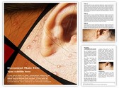 Chicken Pox Behind Ears Editable PowerPoint Template