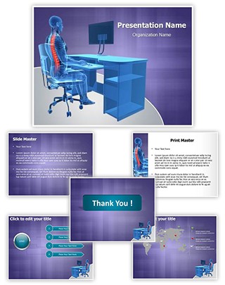 Correct Sitting Posture Editable PowerPoint Template