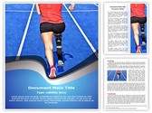 Handicap Athlete Editable PowerPoint Template