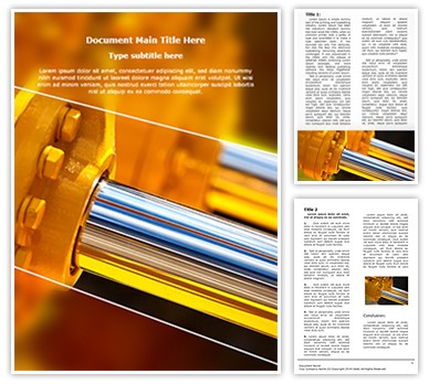 Hydraulic Pistons Editable Word Template