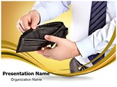 Empty Wallet Editable PowerPoint Template