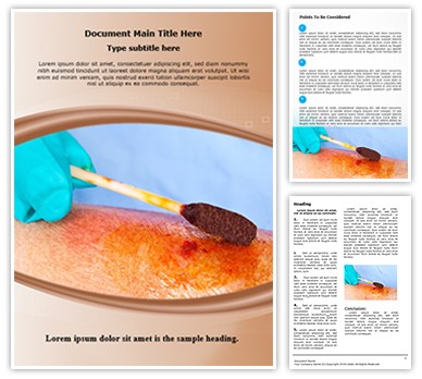 Iodine Swab Editable Word Template