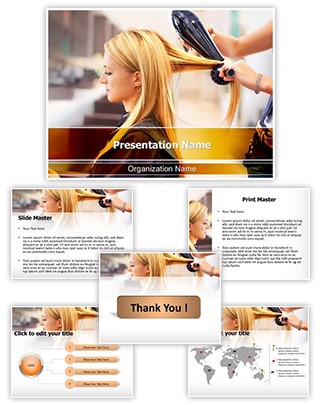 Hair Salon Editable PowerPoint Template