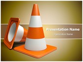 Road Cones vlc Editable PowerPoint Template