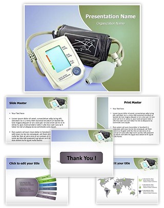 Blood Pressure Monitor Editable PowerPoint Template