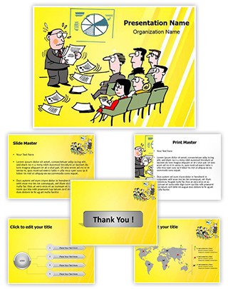 Presentation Illustration Editable PowerPoint Template