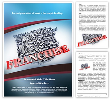 Franchise Word Editable Word Template