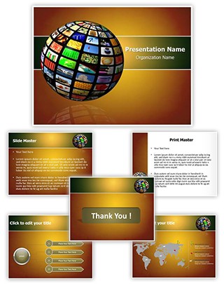 Picture Sphere Editable PowerPoint Template