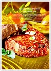Grilled Meatloaf Editable Template