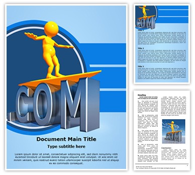 Dotcom Evolution Editable Word Template