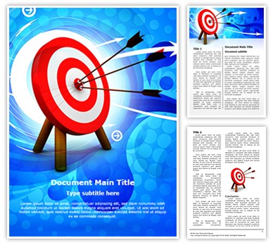 Hit the target Editable Word Template