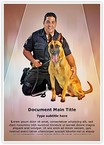 Police K9 Dog Editable Template