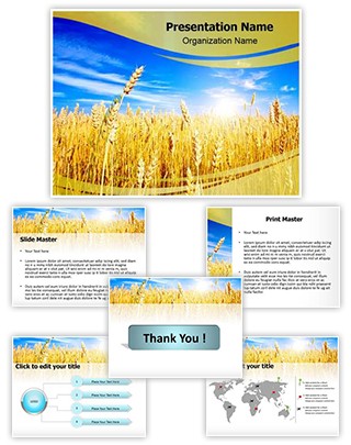 Wheat Field Editable PowerPoint Template