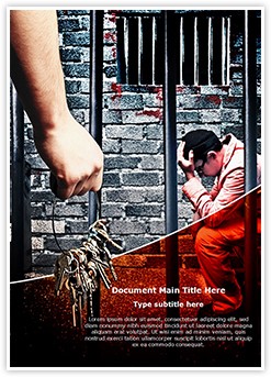Prison cell Editable Word Template
