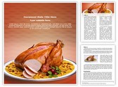 Roasted Chicken Editable PowerPoint Template