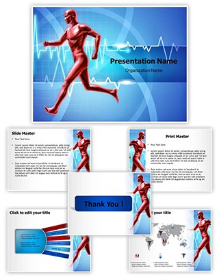 Healthy Heart Beats Editable PowerPoint Template