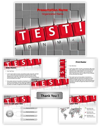 Test Words Editable PowerPoint Template