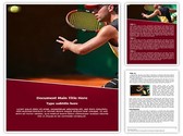 Tennis Player Editable PowerPoint Template