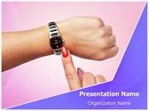 Woman Wrist Watch Editable PowerPoint Template