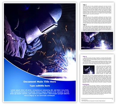 Welding Electrodes Editable Word Template