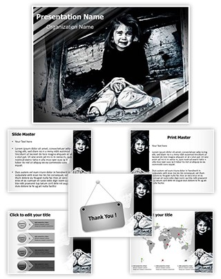 Child Sex Trafficking Editable PowerPoint Template