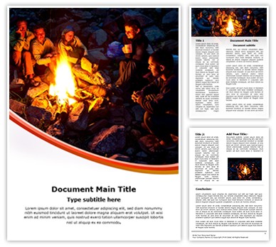 Bourne Fire Editable Word Template