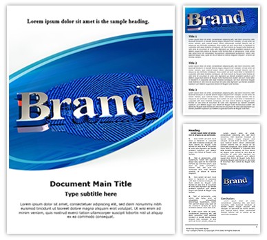 Brand Identity Editable Word Template