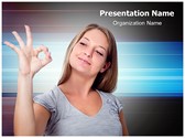 Approval Gesture Editable PowerPoint Template