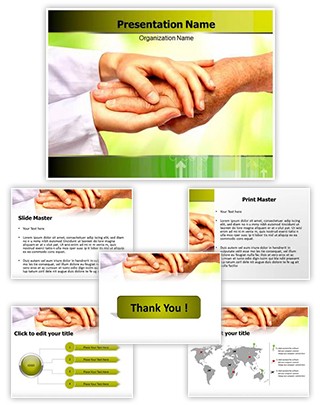 Caring Helping Hands Editable PowerPoint Template