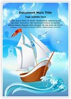 Sailboat Transportation Editable Template