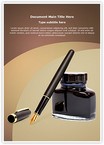 Fountain Pen Ink Editable Template