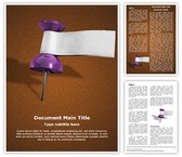 Date Thumbtack Editable PowerPoint Template