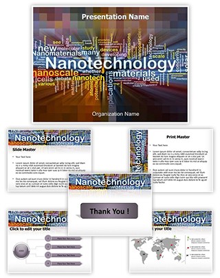 Nanotechnology Words Editable PowerPoint Template