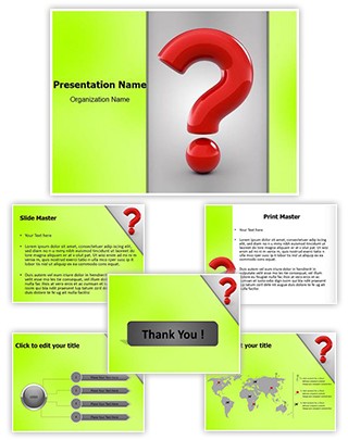 Question Mark Editable PowerPoint Template