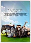 Wild Animals Editable Template