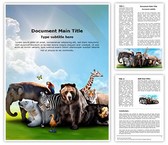 Wild Animals Editable PowerPoint Template