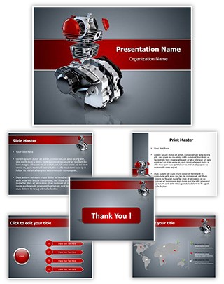 Two Stroke Engine Editable PowerPoint Template