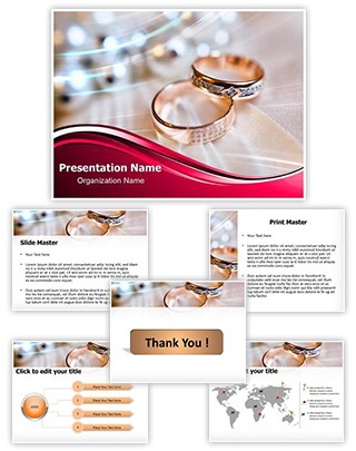 Wedding Rings Editable PowerPoint Template