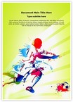 Sports Training Soccer Player Editable Template