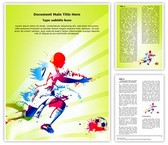 Sports Training Soccer Player Editable PowerPoint Template