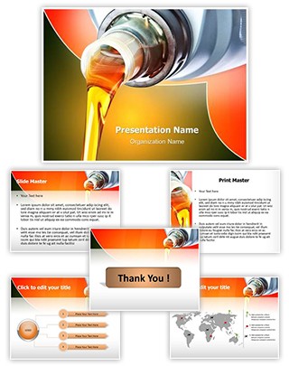 Industrial Engine Oil Editable PowerPoint Template