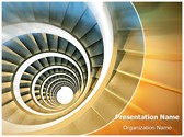 Endless Spiral staircase Editable PowerPoint Template