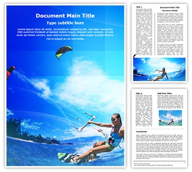 Kitesurfing Editable Word Template